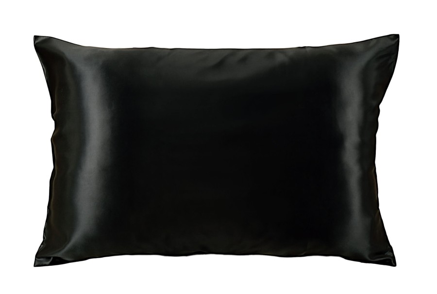 Šilkinis užvalkalas juodas 50X70cm