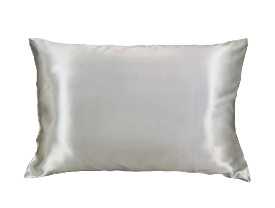 Šilkinis pagalvės užvalkalas pilkas